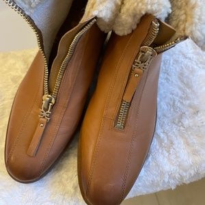 Sam Edelman “Jacque” Womens Leather Cuff zip bootie